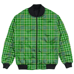 Clan Currie Tartan Bomber Jacket PP19 Currie Tartan Tartan Bomber Jacket   