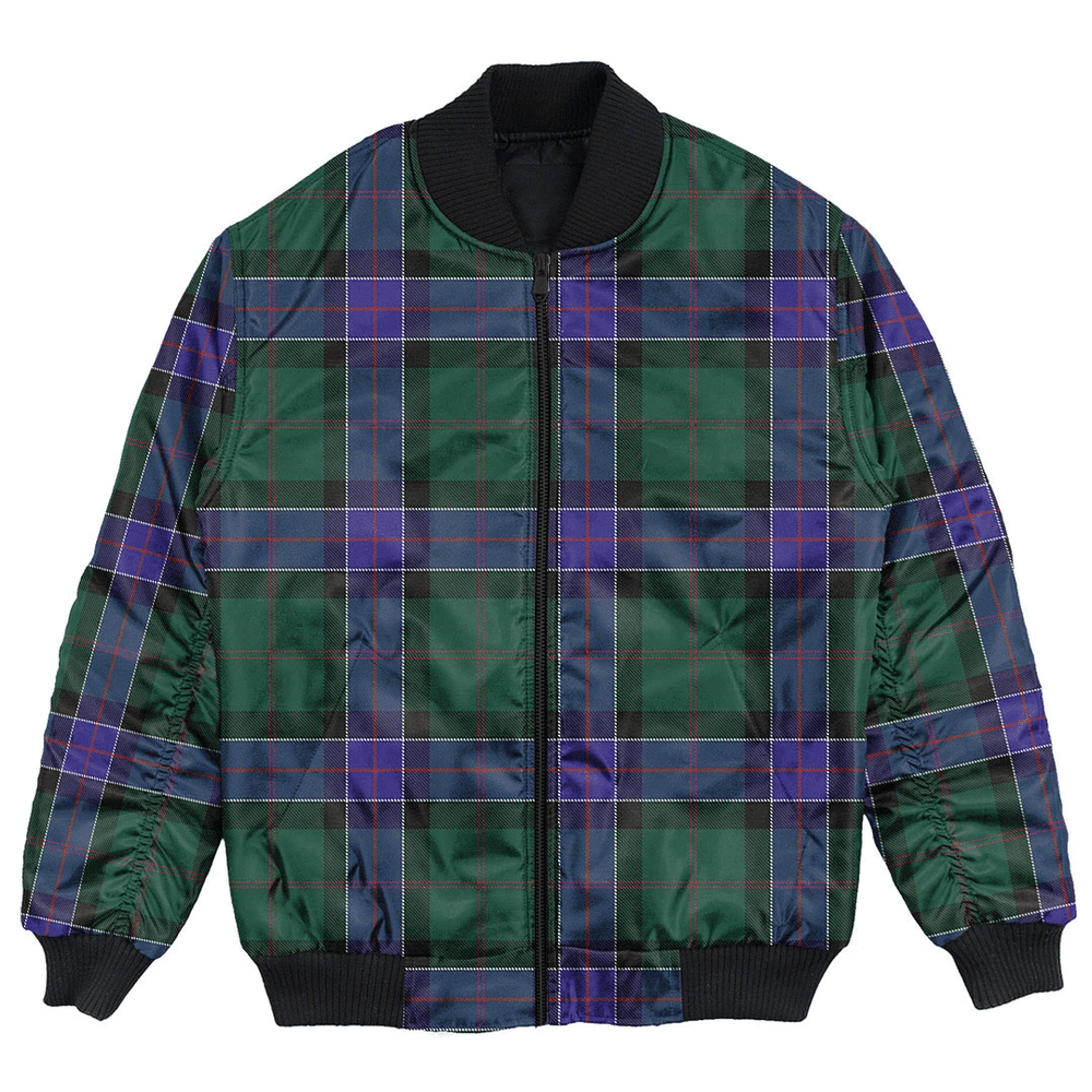 Clan Sinclair Hunting Modern Tartan Bomber Jacket FI63 Sinclair Hunting Modern Tartan Tartan Bomber Jacket   