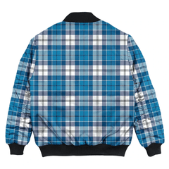 Clan Roberton Tartan Bomber Jacket UB89 Roberton Tartan Tartan Bomber Jacket   