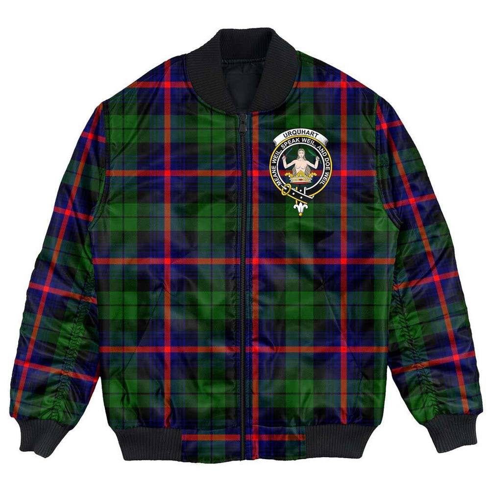 Clan Urquhart Modern Tartan Crest Bomber Jacket LB96 Urquhart Modern Tartan Tartan Bomber Jacket   
