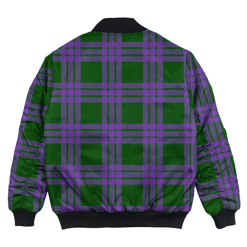 Clan Elphinstone Tartan Bomber Jacket AN76 Elphinstone Tartan Tartan Bomber Jacket   