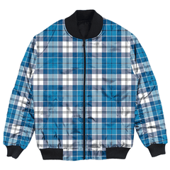 Clan Roberton Tartan Bomber Jacket UB89 Roberton Tartan Tartan Bomber Jacket   
