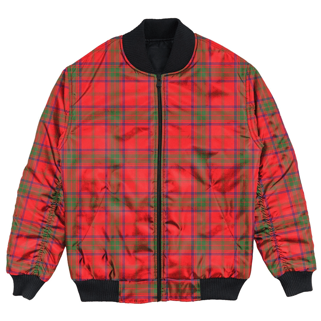 Clan Ross Modern Tartan Bomber Jacket XL61 Ross Modern Tartan Tartan Bomber Jacket   