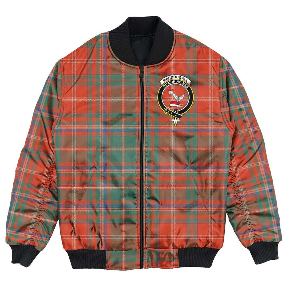 Clan MacDougall Ancient Tartan Crest Bomber Jacket WS78 MacDougall Ancient Tartan Tartan Bomber Jacket   