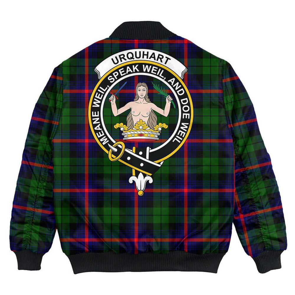 Clan Urquhart Modern Tartan Crest Bomber Jacket LB96 Urquhart Modern Tartan Tartan Bomber Jacket   