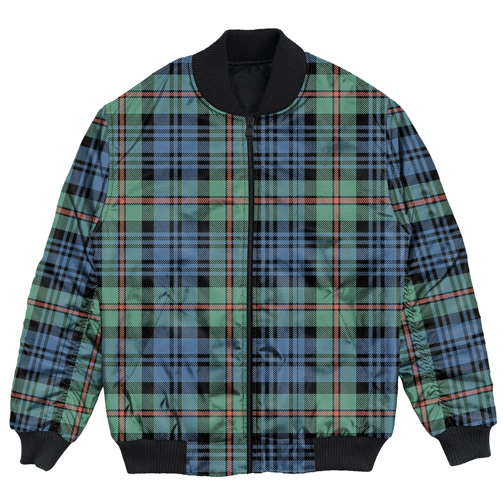 Clan MacKinlay Ancient Tartan Bomber Jacket SY65 MacKinlay Ancient Tartan Tartan Bomber Jacket   
