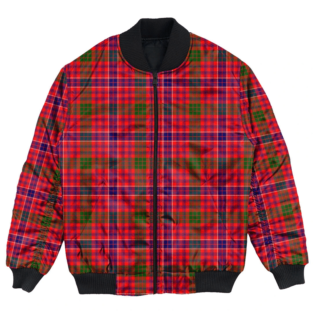 Clan MacRae Modern Tartan Bomber Jacket CY61 MacRae Modern Tartan Tartan Bomber Jacket   