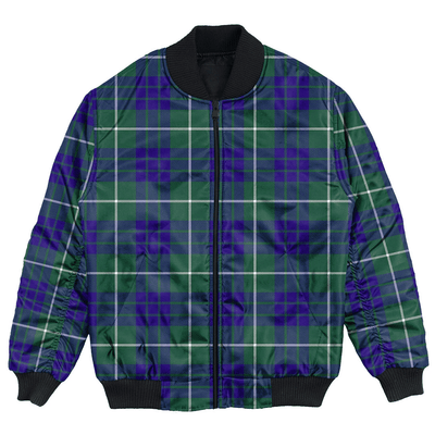 Clan Hamilton Hunting Modern Tartan Bomber Jacket VA66