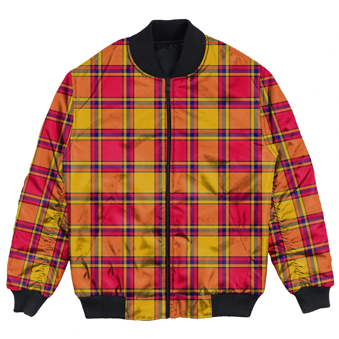 Clan Scrymgeour Tartan Bomber Jacket KC37 Scrymgeour Tartan Tartan Bomber Jacket   