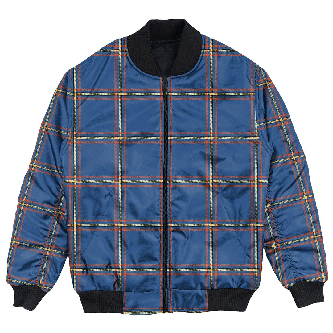 Clan MacLaine of Loch Buie Tartan Bomber Jacket QZ63 MacLaine of Loch Buie Tartan Tartan Bomber Jacket   