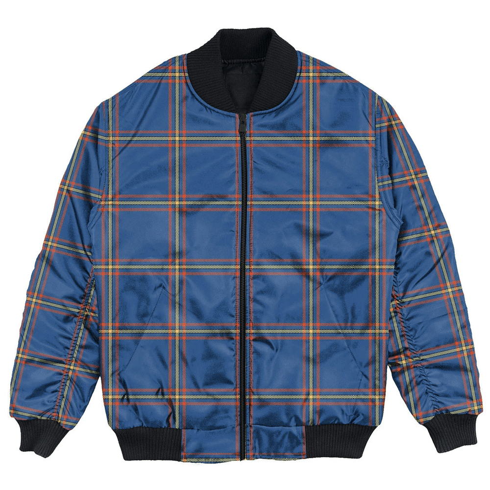 Clan MacLaine of Loch Buie Tartan Bomber Jacket QZ63 MacLaine of Loch Buie Tartan Tartan Bomber Jacket   
