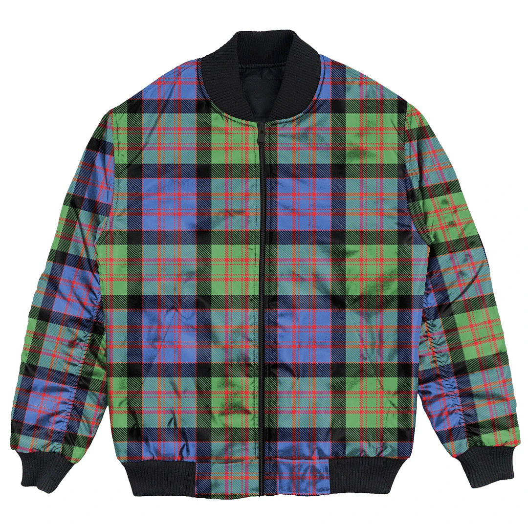 Clan MacDonald Ancient Tartan Bomber Jacket HW81 MacDonald Ancient Tartan Tartan Bomber Jacket   