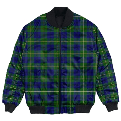 Clan Johnston Modern Tartan Bomber Jacket HX97
