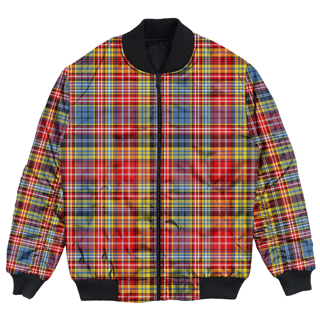 Clan Ogilvie Tartan Bomber Jacket PS79 Ogilvie Tartan Tartan Bomber Jacket   
