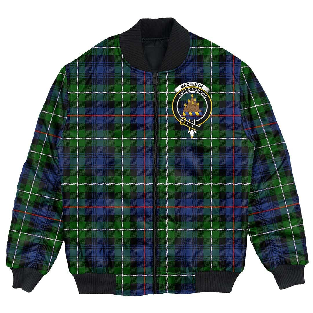 Clan MacKenzie Modern Tartan Crest Bomber Jacket GD20 MacKenzie Modern Tartan Tartan Bomber Jacket   
