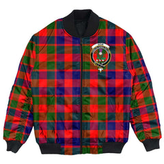 Clan Gow Modern Tartan Crest Bomber Jacket JK93 Gow Modern Tartan Tartan Bomber Jacket   