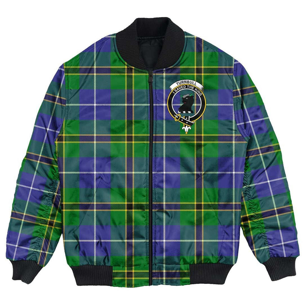 Clan Turnbull Hunting Tartan Crest Bomber Jacket HQ10 Turnbull Hunting Tartan Tartan Bomber Jacket   