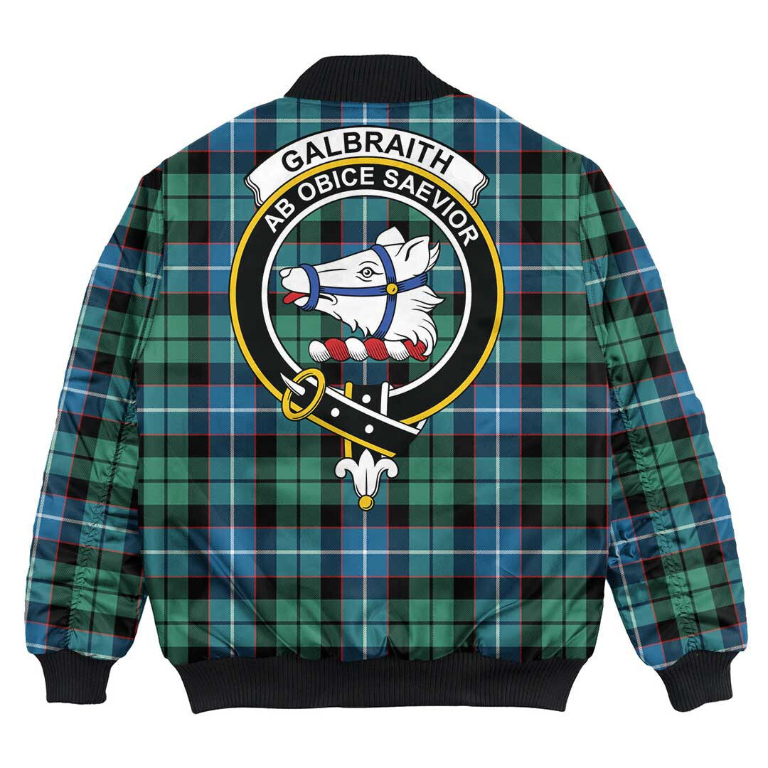 Clan Galbraith Ancient Tartan Crest Bomber Jacket CP11 Galbraith Ancient Tartan Tartan Bomber Jacket   