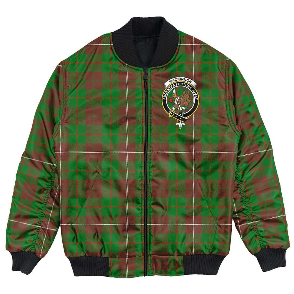 Clan MacKinnon Hunting Modern Tartan Crest Bomber Jacket RL50 MacKinnon Hunting Modern Tartan Tartan Bomber Jacket   