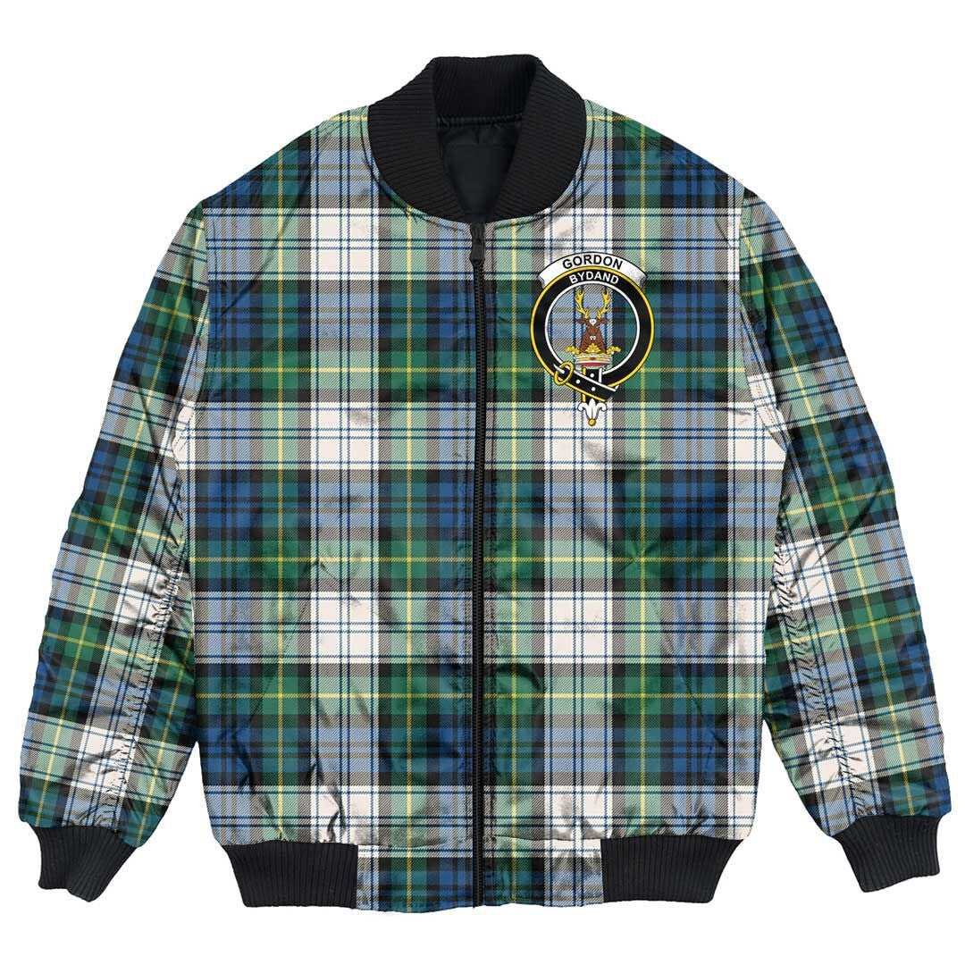 Clan Gordon Dress Ancient Tartan Crest Bomber Jacket RU30 Gordon Dress Ancient Tartan Tartan Bomber Jacket   
