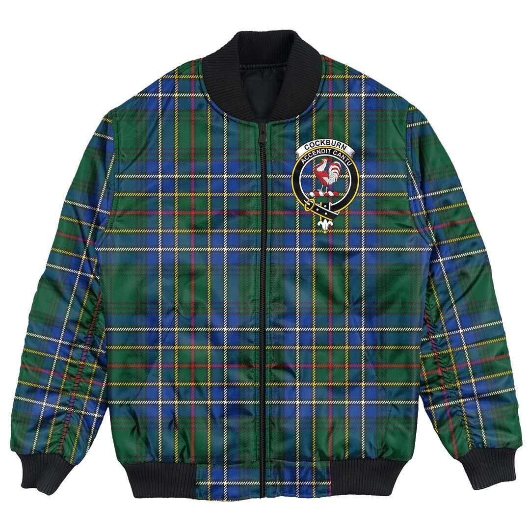 Clan Cockburn Ancient Tartan Crest Bomber Jacket LY55 Cockburn Ancient Tartan Tartan Bomber Jacket   