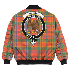 Clan Munro Ancient Tartan Crest Bomber Jacket KQ10 Munro Ancient Tartan Tartan Bomber Jacket   