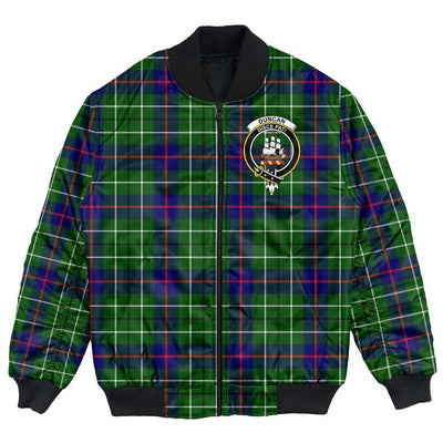 Clan Duncan Modern Tartan Crest Bomber Jacket TN75