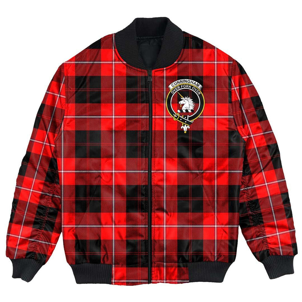 Clan Cunningham Modern Tartan Crest Bomber Jacket IO63 Cunningham Modern Tartan Tartan Bomber Jacket   
