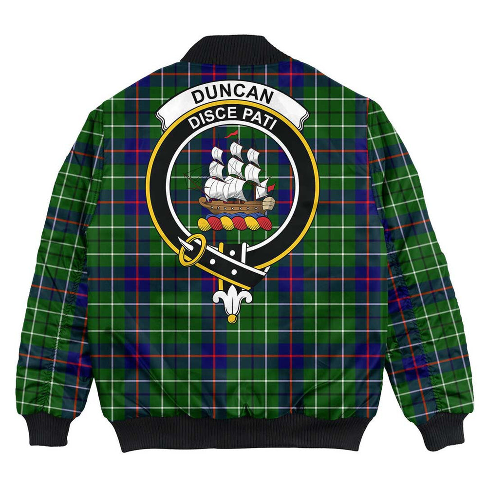 Clan Duncan Modern Tartan Crest Bomber Jacket TN75 Duncan Modern Tartan Tartan Bomber Jacket   