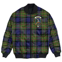 Clan MacLaren Modern Tartan Crest Bomber Jacket KM38 MacLaren Modern Tartan Tartan Bomber Jacket   