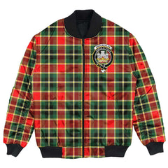 Clan MacLachlan Hunting Modern Tartan Crest Bomber Jacket VW33 MacLachlan Hunting Modern Tartan Tartan Bomber Jacket   