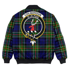 Clan Colquhoun Modern Tartan Crest Bomber Jacket DB72 Colquhoun Modern Tartan Tartan Bomber Jacket   
