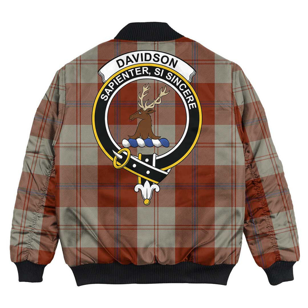 Clan Clan Davidson Dress Dancers Tartan Crest Bomber Jacket FV92 Davidson Dress Dancers Tartan Tartan Bomber Jacket   