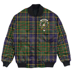 Clan MacMillan Hunting Modern Tartan Crest Bomber Jacket JY90 MacMillan Hunting Modern Tartan Tartan Bomber Jacket   