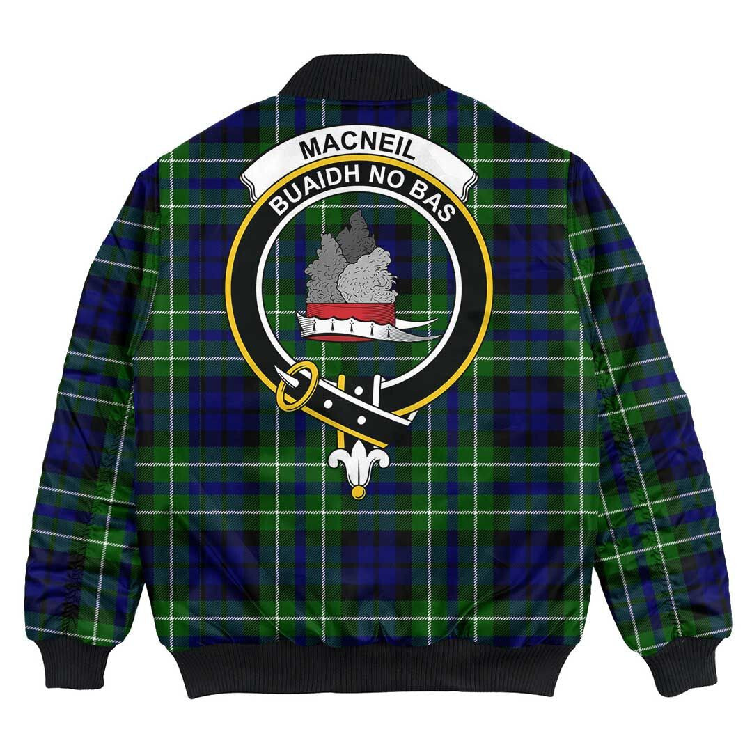 Clan MacNeil of Colonsay Modern Tartan Crest Bomber Jacket EL60 MacNeil of Colonsay Modern Tartan Tartan Bomber Jacket   