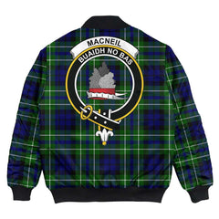 Clan MacNeil of Colonsay Modern Tartan Crest Bomber Jacket EL60 MacNeil of Colonsay Modern Tartan Tartan Bomber Jacket   