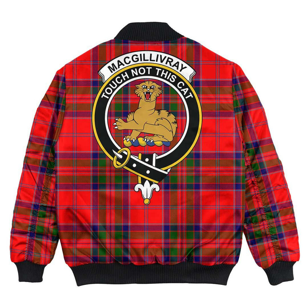 Clan MacGillivray Modern Tartan Crest Bomber Jacket WW25 MacGillivray Modern Tartan Tartan Bomber Jacket   