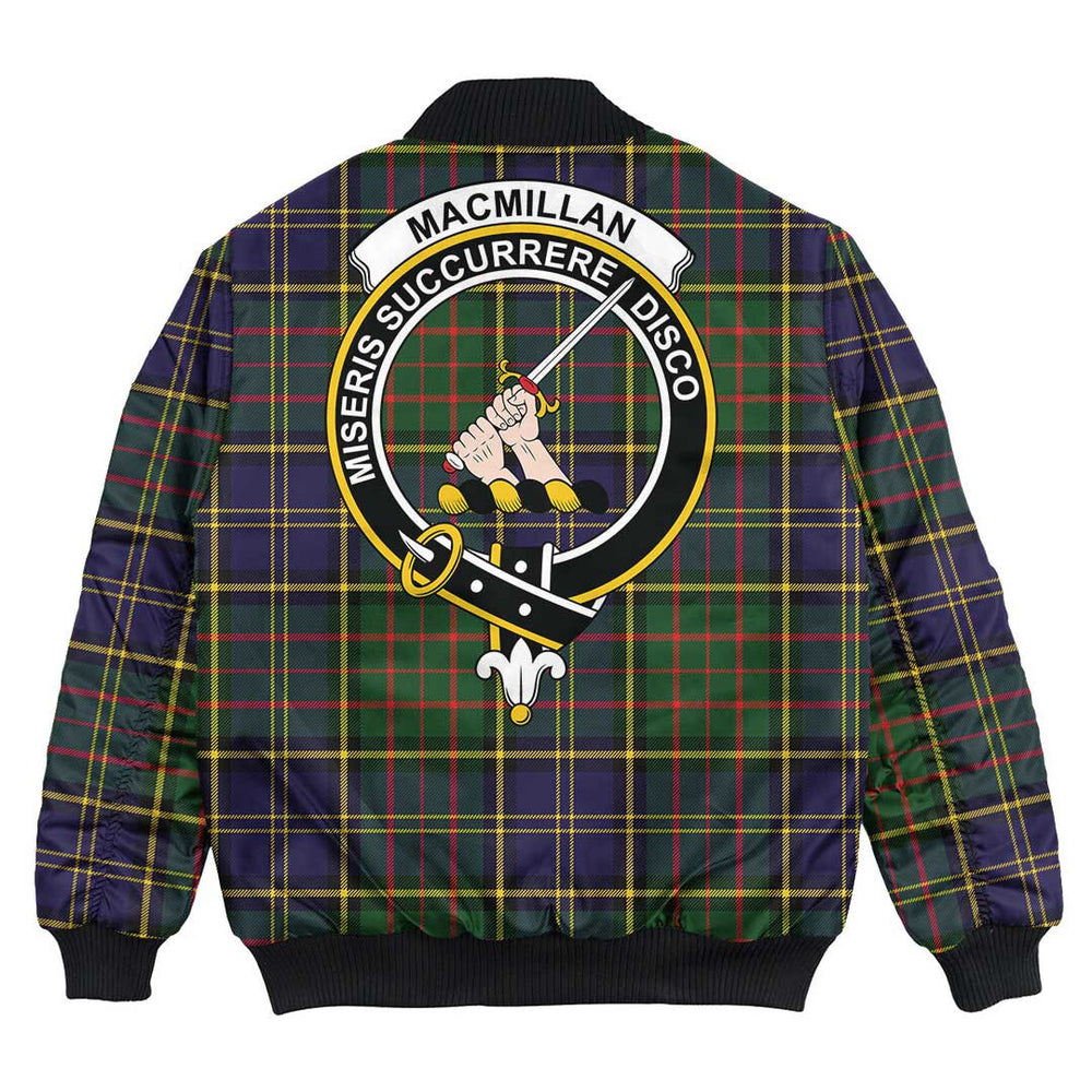 Clan MacMillan Hunting Modern Tartan Crest Bomber Jacket JY90 MacMillan Hunting Modern Tartan Tartan Bomber Jacket   