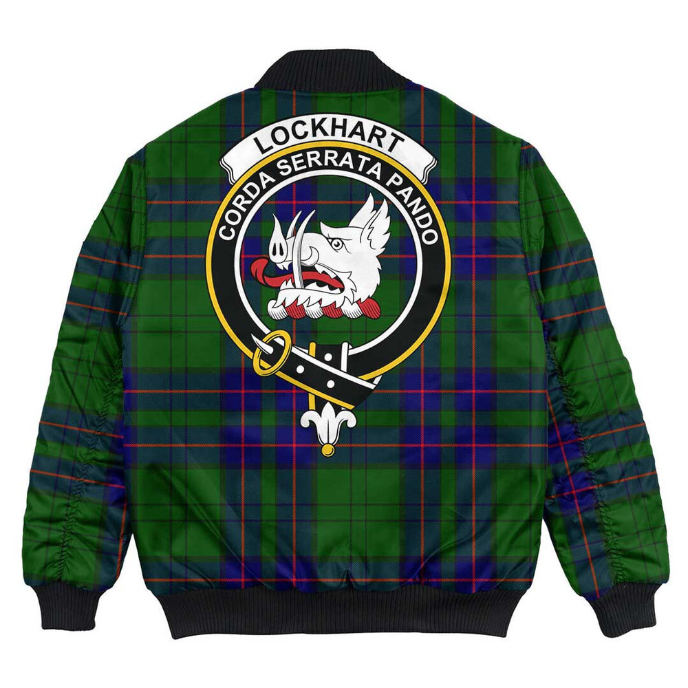 Clan Lockhart Modern Tartan Crest Bomber Jacket CE31 Lockhart Modern Tartan Tartan Bomber Jacket   