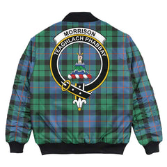 Clan Morrison Ancient Tartan Crest Bomber Jacket JI91 Morrison Ancient Tartan Tartan Bomber Jacket   
