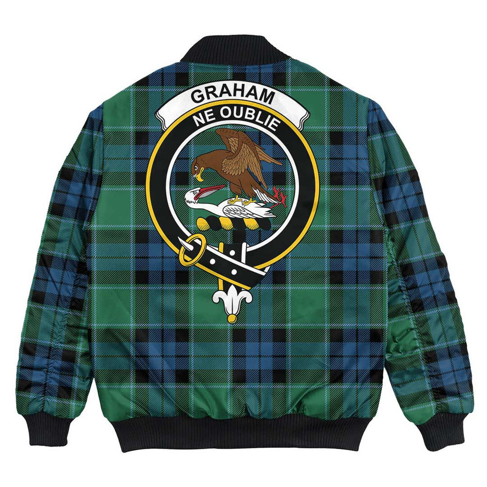 Clan Graham of Menteith Ancient Tartan Crest Bomber Jacket GB29 Graham of Menteith Ancient Tartan Tartan Bomber Jacket   