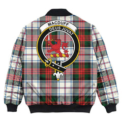 Clan MacDuff Dress Modern Tartan Crest Bomber Jacket OK65 MacDuff Dress Modern Tartan Tartan Bomber Jacket   