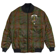 Clan Gray Hunting Tartan Crest Bomber Jacket PT57 Gray Hunting Tartan Tartan Bomber Jacket   