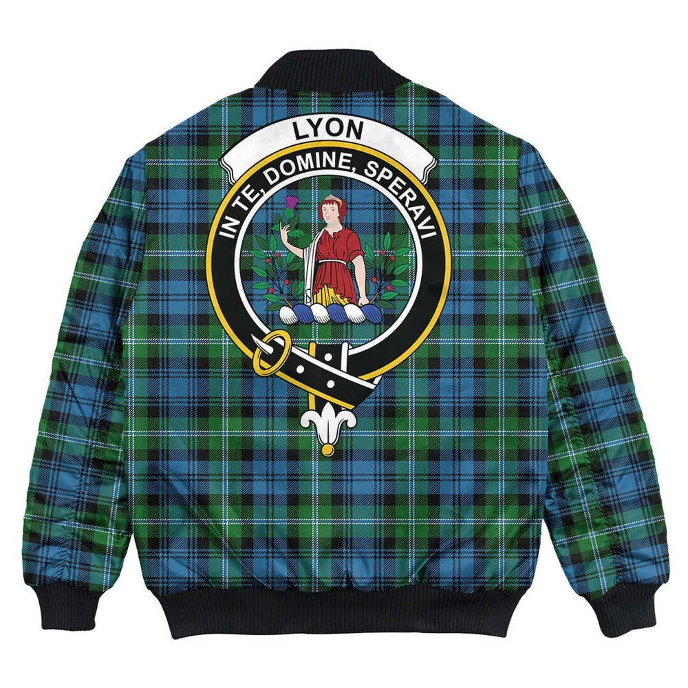 Clan Lyon Tartan Crest Bomber Jacket UL47 Lyon Clan Tartan Tartan Bomber Jacket   