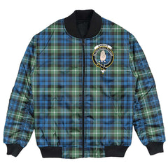 Clan Lamont Ancient Tartan Crest Bomber Jacket PY65 Lamont Ancient Tartan Tartan Bomber Jacket   