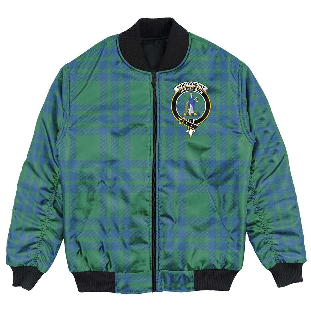 Clan Montgomery Ancient Tartan Crest Bomber Jacket QE34 Montgomery Ancient Tartan Tartan Bomber Jacket   