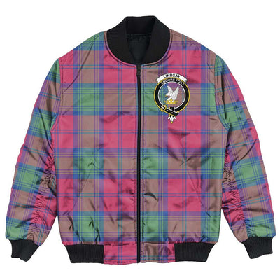 Clan Lindsay Ancient Tartan Crest Bomber Jacket EP23