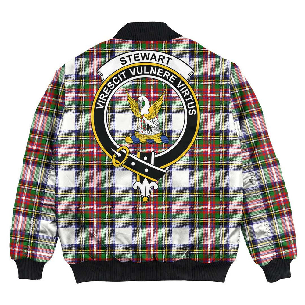 Clan Stewart Dress Modern Tartan Crest Bomber Jacket XK89 Stewart Dress Modern Tartan Tartan Bomber Jacket   