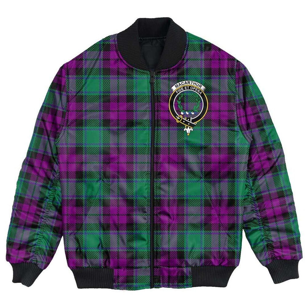 Clan MacArthur ? Milton Tartan Crest Bomber Jacket RE29 MacArthur ? Milton Tartan Tartan Bomber Jacket   