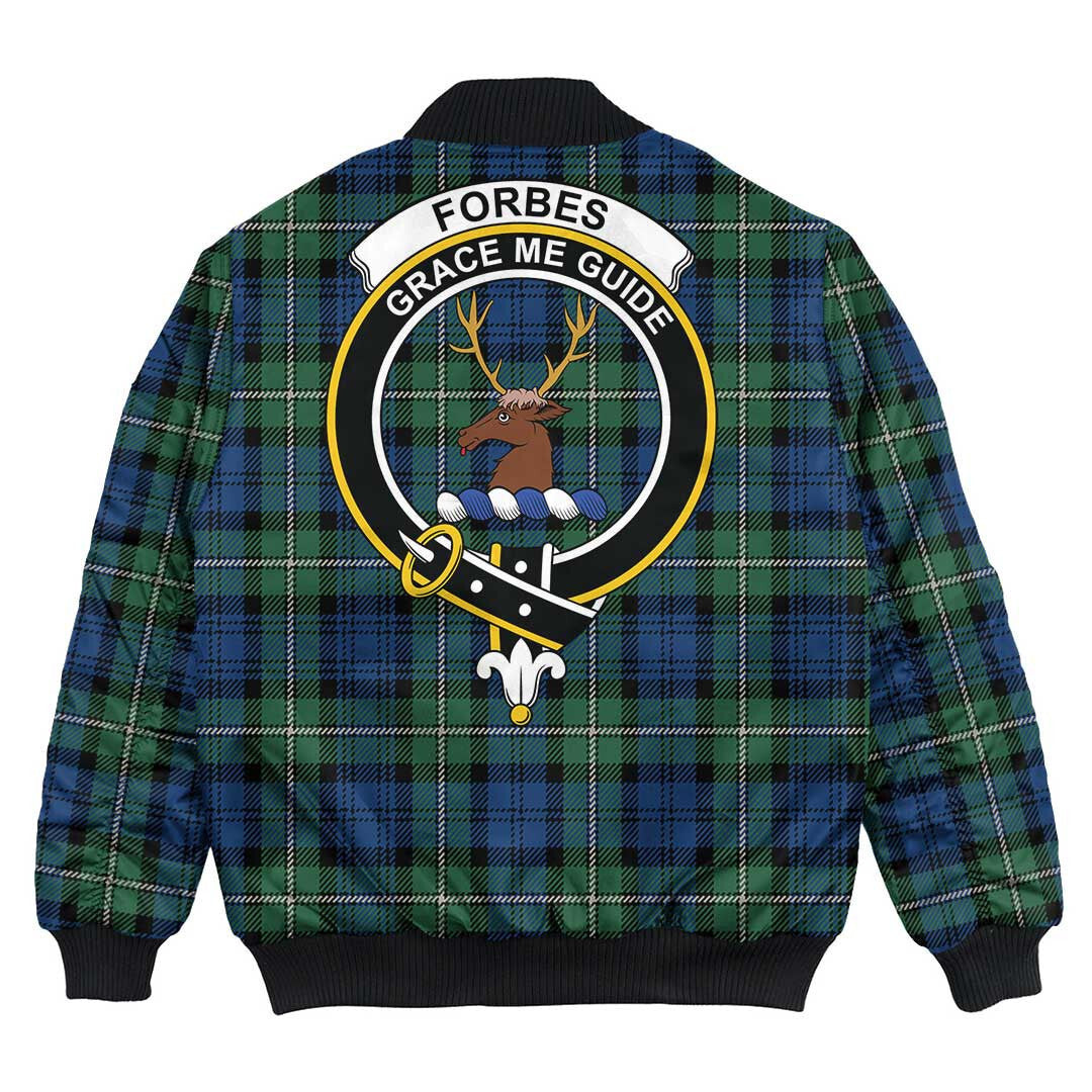 Clan Forbes Ancient Tartan Crest Bomber Jacket JW28 Forbes Ancient Tartan Tartan Bomber Jacket   